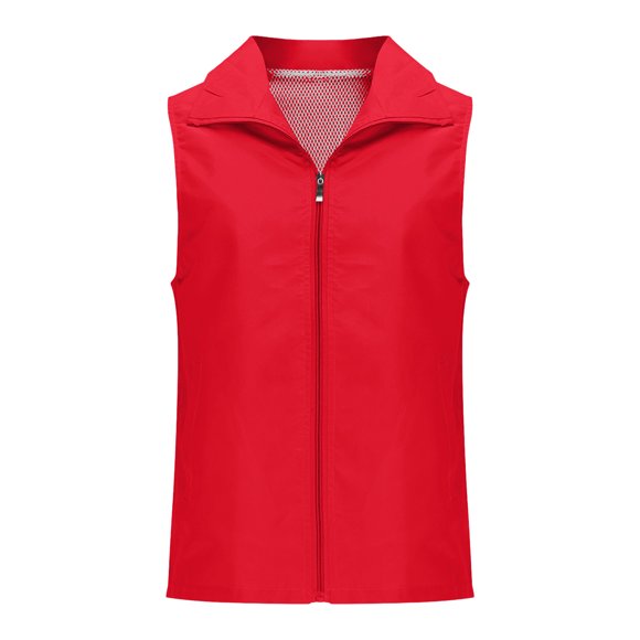 Dagugfen Womens Vests Sleeveless Shirts Zip up Casual Lightweight Outdoor Work Fish Photo Travel Golf Vests Jacket with Pockets