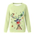 thumbnail image 4 of Chandail à Capuchon de Noël pour Femmes Col Rond Chandail Imprimé Chandail à Manches Longues Chandail Col Rond pour Femmes en Liquidation, 4 of 4
