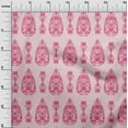 thumbnail image 2 of oneOone Cotton Silk Fabric Leaves & Floral Ethnic Printed Craft Fabric BTY 42 Inches Wide, 2 of 4