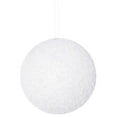 thumbnail image 1 of Vickerman N185711D Boule Perlée Blanche de 4,75 Pouces avec Perçage 6 par Sac, 1 of 3