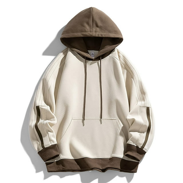 WILLBEST Sudadera con Capucha De Manga Larga De Otoño para Hombre con Bolsillos, Ropa Deportiva Holgada con Capucha, Sudadera con Capucha para Jóvenes XGrande