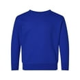 thumbnail image 2 of COUVER Unisex Toddler Warm Fleece Crewneck Long Sleeve Sweatshirt, Royal, 7, 1 Piece, 2 of 6
