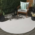 thumbnail image 2 of SAFAVIEH Sisal All-Weather Ophelia Solid Indoor/Outdoor Area Rug, Ivory, 6'7" x 6'7" Round, 2 of 12