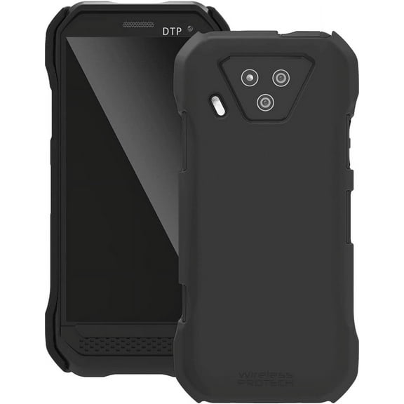 Wireless PROTECH Case Compatible with Kyocera DuraForce Ultra 5G Phone Model E7110 (Verizon), Durable Slim Soft Touch Smooth Hard Cover Case (Black)