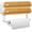 White(woodgrain Plastic Lid), variant on Magnetic Plastic Wrap Dispenser with Cutter - Refillable Tin Foil and Plastic Wrap Organizer for Kitchen, Aluminum Foil Dispenser with Paper Towel Holder Wall Mount - Fits 12" Roll, White