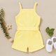 thumbnail image 3 of Toddler Girl Clothes Baby Summer Sleeveless Clothing Cute Halter Romper One-piece Jumpsuit Summer Clothes Set 1-5T, 3 of 5
