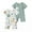 Light Blue Zoo, variant on Actgleam Baby Boys Short Sleeve Romper Summer Infant Onesie Unisex Newborn Baby Clothes,Light Blue Zoo,6-9 Months