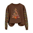 thumbnail image 4 of AWZXDE Chandail de Noël pour Femme, Cardigan à Enfiler avec Imprimé d'Arbre de Noël - Haut à Manches Longues à Col Rond pour Femme, 4 of 4