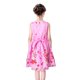 thumbnail image 2 of Sunny Fashion Vestido para Niñas Rosa Flor Doble Lazo Fiesta Vestido Veraniego Casual 9-10 Años, 2 of 10