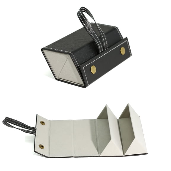 Portable Foldable Glasses Box 2/3/6 Multi-slot Eyeglass Storage Display Organizer PU Leather Travel Sunglasses Case