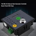 thumbnail image 2 of Generator Controller, Manual Start Generator Controller Panel Board with Keys for Generator Control Module, LCD Generator Controller Module Control Panel, 2 of 5