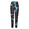 thumbnail image 4 of ICHUANYI Clearance Womens Fashion Casual Hollween Printed Tight Leggings High Waist Pants(Blue, XL) ICHUANYI WER2023081205667, 4 of 5