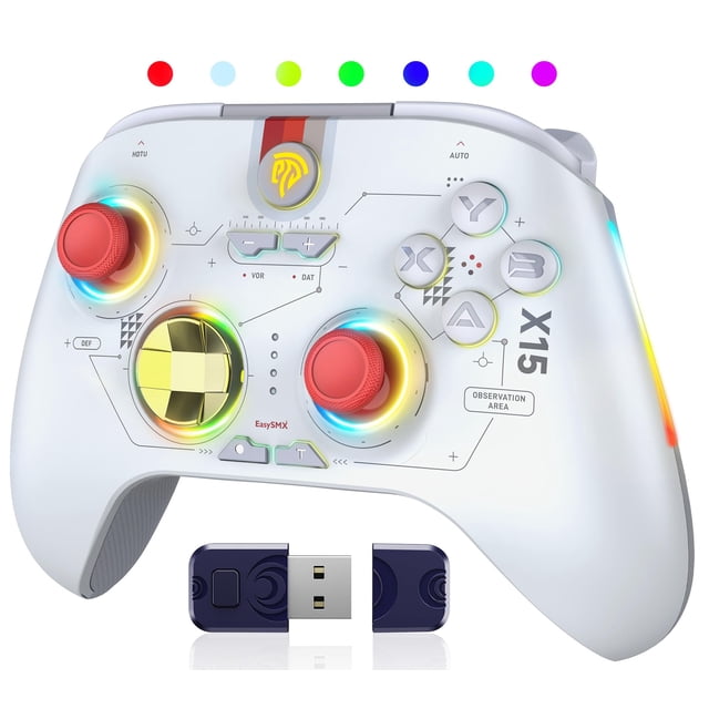 Controlador EasySMX X15 PC inalámbrico mejorado con Bluetooth
