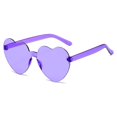thumbnail image 1 of Gafas de sol con forma de corazón de melocotón para hombre y mujer, gafas de sol con forma de corazón integradas, de gelatina transparente y color amor, 1 of 1