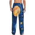 thumbnail image 7 of Salouo Planets And Stars1 Print Pajama Pants for Men, Lounge Pants Elastic Waistband Casual Men's sleepwear Loungewear Sleep Pajama Pant -X-Large, 7 of 7