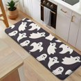 thumbnail image 5 of Dark Halloween White Ghosts Kitchen Rug Mat,Kitchen Runner Rugs Non Skid Washable,Decorative Kitchen Floor Mats for Kitchen,Sink,Laundry,17"x47.2", 5 of 7