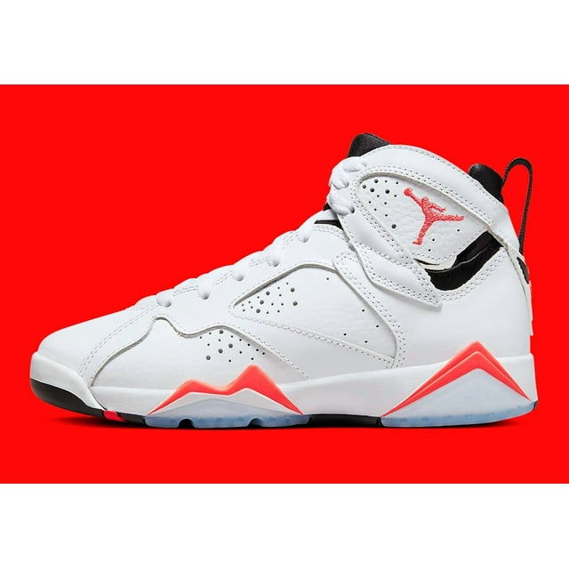 Ni - ke Ni - ke Air Jordan VII 7 Retro White Infrared Crimson Red Black CU9307-160 Men's