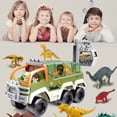 thumbnail image 2 of Vehicle Toy Remote Control Toys Engineering Car Model Plastic For Gifts Interactive Sound And Light Dinosaur Transporter, 2 of 15
