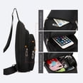 thumbnail image 1 of Bolso de pecho resistente al agua y al desgaste para hombre, sencillo, estilo informal de negocios, tipo mensajero de tela Oxford, Joker, 1 of 3