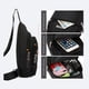 thumbnail image 2 of Bolso de pecho resistente al agua y al desgaste para hombre, sencillo, estilo informal de negocios, tipo mensajero de tela Oxford, Joker, 2 of 4