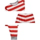 thumbnail image 4 of Conjunto de pijamas navideños a rayas para toda la familia Inspire Chic de manga larga de invierno [Niños y Niñas] XS Rojo, 4 of 5