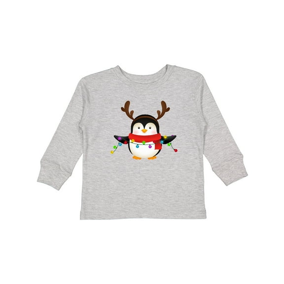 Inktastic Penguin Xmas Boys or Girls Long Sleeve Toddler T-Shirt