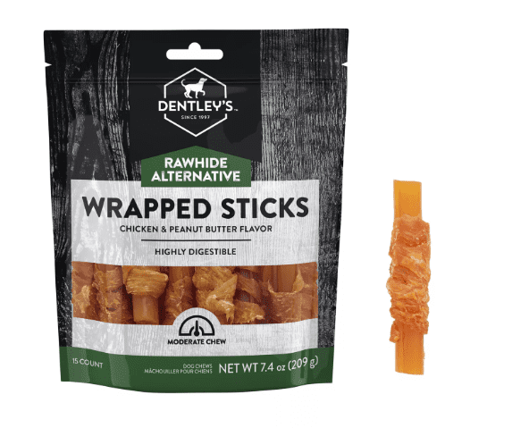 Dentley's Traditional Rawhide Chips Dog Chew lb