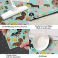 thumbnail image 3 of Dachshund Dog and Pizza Kitchen Rug Mat,Kitchen Runner Rugs Non Skid Washable,Decorative Kitchen Floor Mats for Kitchen,Sink,Laundry,17"X47", 3 of 5