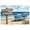 Unframe-style, variant on Beach Coastal Ocean Canvas Wall Art_The Beach is My Happy Place_ Sign with Seagull Boat Home Wall Decor Living Room Bedroom