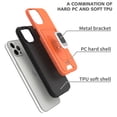 thumbnail image 6 of CoverON For Apple iPhone 13 Pro Max Phone Case, KickStand Ring Credit Card slot Rugged Cover Magnetic holder, Orange, 6 of 10