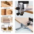 thumbnail image 5 of WOODUSEGY Wood Router, 800W Compact Router Tools for Woodworking, 31000 RPM Hand Trim Router with 15 Pcs 1/4" Router Bits Set, Edge Guide, Roller Guide, Dust Hood, 5 of 7