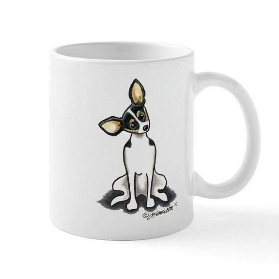 CafePress - Rat Terrier Sit Pretty Mug - 11 oz Ceramic Mug - Novelty Coffee Tea Cup