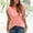 Pink, variant on DuoJiaJ Women's Casual Fashion Loose Tassel Sleeves Multicolor Short-Sleeved T-Shirt Women’s Ribbed Knit Crop Tops Green