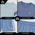 thumbnail image 4 of RBX Boys Activewear Set with Performance Mesh Jersey Tees and Athletic Gym Shorts 3 Piece Outfit, 4 of 7
