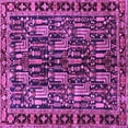 thumbnail image 1 of Ahgly Company Indoor Square Persian Purple Traditional Area Rugs, 5' Square, 1 of 4