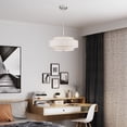 thumbnail image 5 of 52137-91 Livex Lighting Monroe - 4 Light Pendant In Timeless Style-16 Inches Tall and 18 Inches Wide-Brushed Nickel Finish    -Traditional, 5 of 14