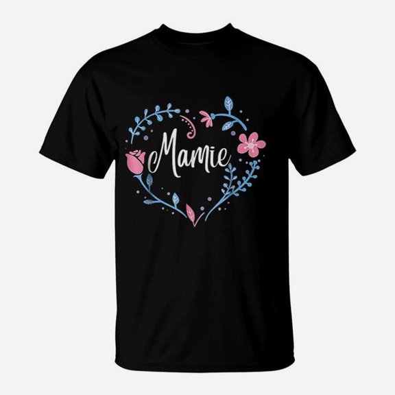 Flower Mamie Grandma Christmas Birthday Gift TShirt