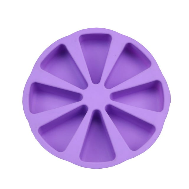 PENGXIANG 8 Cavity Baking Mold Silicone Scones Pan Portion Cake Mold DIY Baking Tool For Make Pie Pizza Soap New
