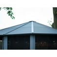 thumbnail image 2 of Gazebo Penguin Florence Solarium toit en métal 12 ft. x 12 ft. en Gris, 2 of 9