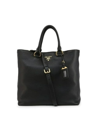 Authentic Prada Black Leather Handbag Shoulder Bag For Parts