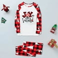thumbnail image 4 of Matching Family Christmas Pajamas, Classic Red Buffalo Plaid PJs, Holiday Joy Set for Family and Pet, 4 of 7
