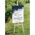 thumbnail image 5 of Darling Souvenir Fait avec Amour Personnaliséwelcomesigntexturewelcometo Notre Affiche de Fiançailles pour Chevalet Collection de Fête - 18x 12, 5 of 5