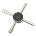 thumbnail image 1 of 4 Way Electric Control Cabinet Key, Durable Stainless Steel Cross Electric Control Cabinet Key Portable With Keyhole For RC Vehicle, 1 of 8