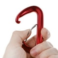 thumbnail image 4 of Carabiner Clip, Heavy Duty Carabiner for Hammocks, Camping, Hiking, Keychains, D Shaped Spring Hook Carabiners Harness, 4 of 14