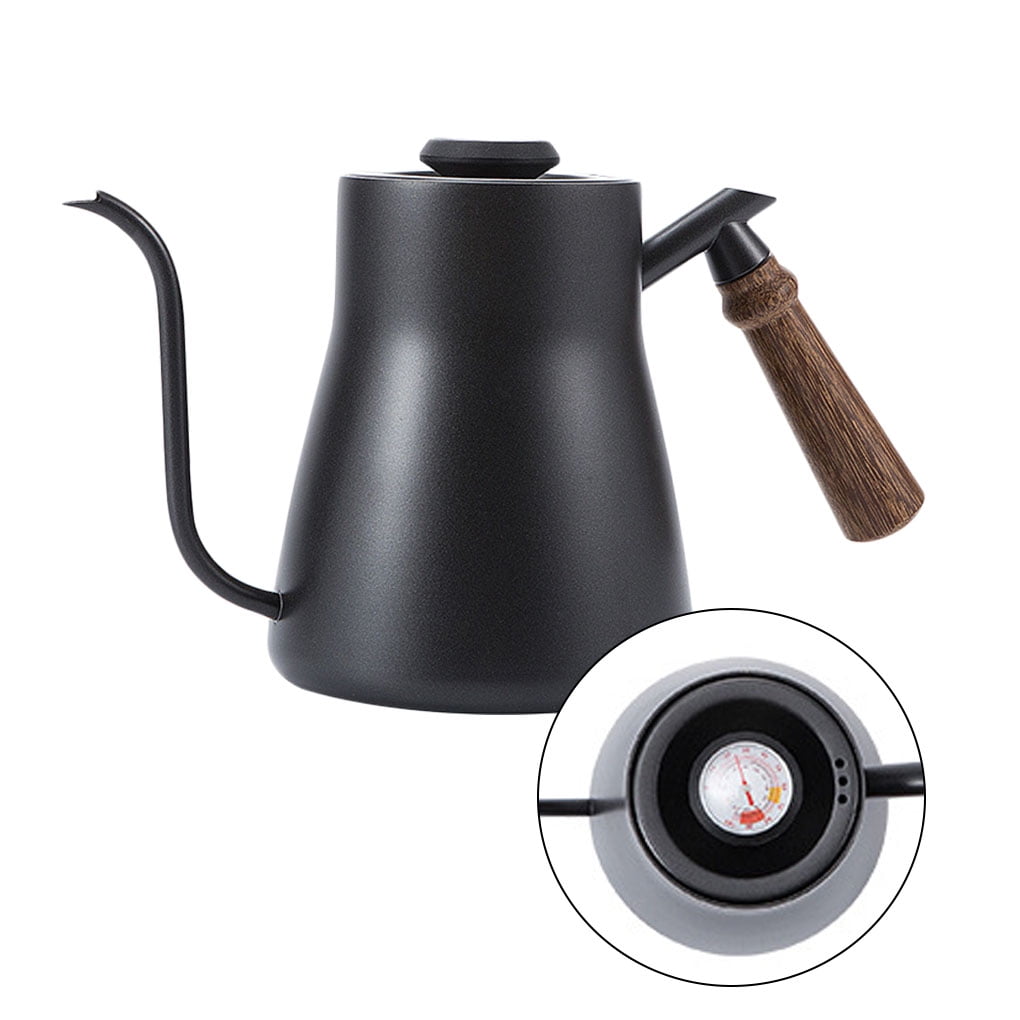 babydream1 850ml Gooseneck Tea Kettle Stainless Steel Wooden Handle