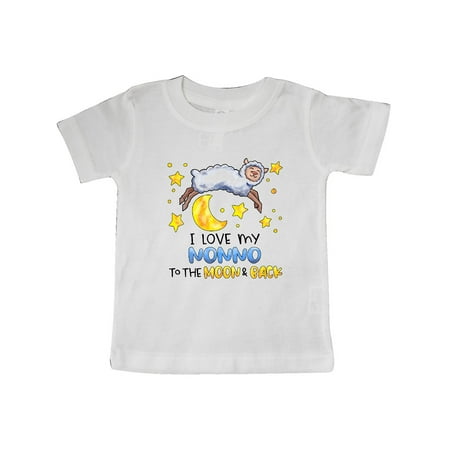 

Inktastic I Love my Nonno to the Moon and Back Cute Sheep Gift Baby Boy or Baby Girl T-Shirt