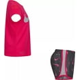 thumbnail image 3 of Nike Girl`s Graphic Print T Shirt & Shorts 2 Piece Set 24 Months Grey(26h664-m19)/Pink, 3 of 4