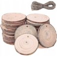 thumbnail image 1 of 30 Piezas Rebanadas de Madera Rebanadas de Madera de 6 Cm con Agujero y Cuerda de Yute de 10 Metros Rebanadas de Madera Natural Rebanadas de Árboles Decorativos de Madera para Manu, 1 of 2