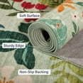 thumbnail image 5 of 2x3 Rugs for Entryway, Floral Indoor Washable Front Door Mat, Non Slip Boho Small Carpet, Soft Low Pile Throw Rug for Entrance, Bedroom, Kitchen, Laundry, Bathroom, Green, 5 of 7