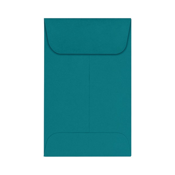 1 Coin Envelopes (2 1/4 x 3 1/2) Teal (250 Qty.)